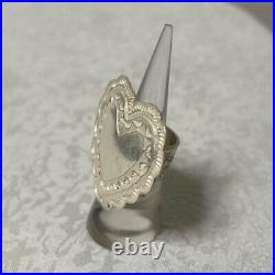 Sunshine Reeves Heart Ring Native American Sterling Silver Size US 6.75 Navajo