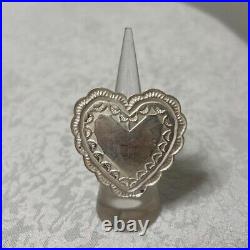 Sunshine Reeves Heart Ring Native American Sterling Silver Size US 6.75 Navajo