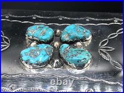 Tim Kee Whitman Signed TKW Native American Navajo Sterling Silver Turquoise Box