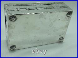 Tim Kee Whitman Signed TKW Native American Navajo Sterling Silver Turquoise Box