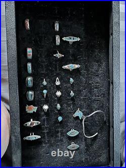 Turquoise silver jewelry Native American