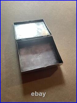 Vintage Harry Sakyesva Hopi Sterling Silver Box Handmade Signed Native American