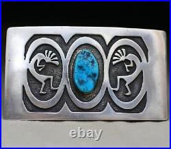 Vintage Native American Hopi Sterling Sterling Silver Belt Buckle