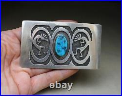 Vintage Native American Hopi Sterling Sterling Silver Belt Buckle