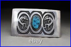 Vintage Native American Hopi Sterling Sterling Silver Belt Buckle