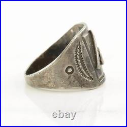 Vintage Native American Silver Ring Philmont Ranch Scout Sterling Size 10 3/4