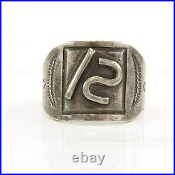 Vintage Native American Silver Ring Philmont Ranch Scout Sterling Size 10 3/4