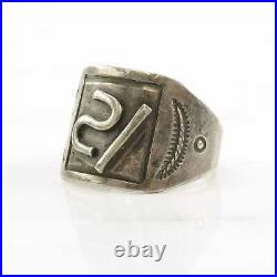 Vintage Native American Silver Ring Philmont Ranch Scout Sterling Size 10 3/4