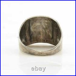 Vintage Native American Silver Ring Philmont Ranch Scout Sterling Size 10 3/4