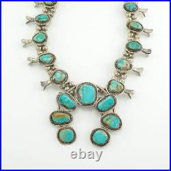 Vintage Native American Sterling Silver Royston Turquoise Necklace