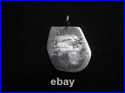 Vintage Sterling Silver Hopi Native American Pendant Joe Coochyumptewa Signed