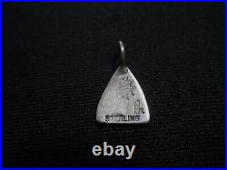 Vintage Sterling Silver Hopi Native American Pendant Larry Pooyouma Signed