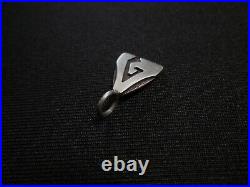 Vintage Sterling Silver Hopi Native American Pendant Larry Pooyouma Signed