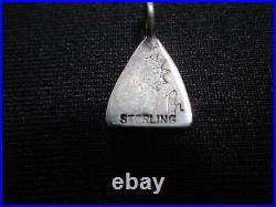 Vintage Sterling Silver Hopi Native American Pendant Larry Pooyouma Signed