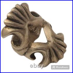 Vtg Beautiful Native American Sterling Silver Sand Cast Tribal Ring Sz 2