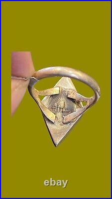 Zuni Native American Sterling Silver Multi Stone Inlay American Navajo