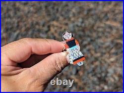 Zuni Ring Kachina Maiden Sterling Silver Inlay Native American Jewelry Sz 7.75